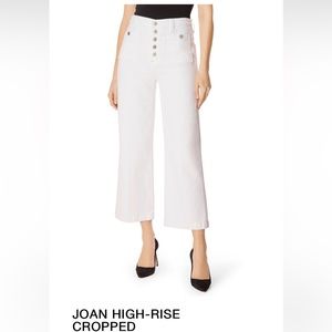 J Brand, Joan High rise cropped jeans in white size 30